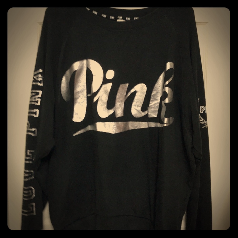Pink victory secret sweatshirt